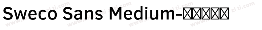 Sweco Sans Medium字体转换